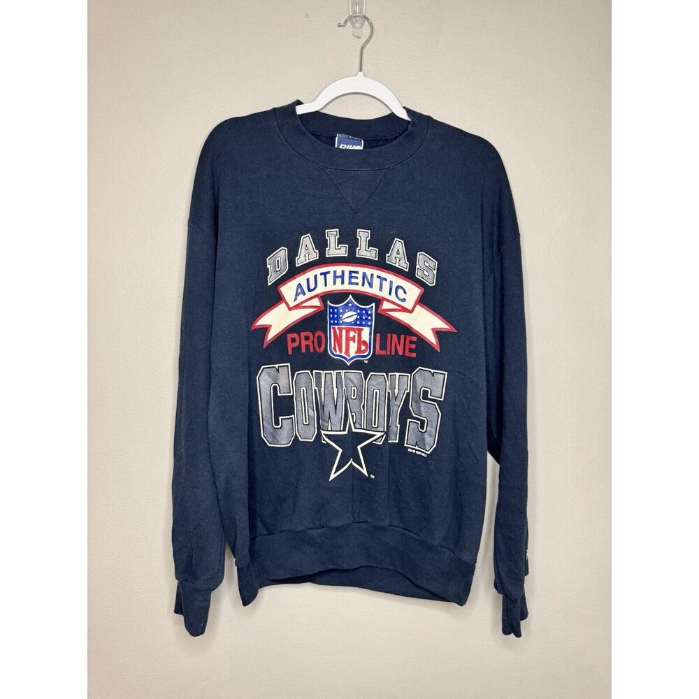 Vintage 1993 BIKE Dallas Cowboys NFL Pro Line Crewneck Sweatshirt Sz Mens L